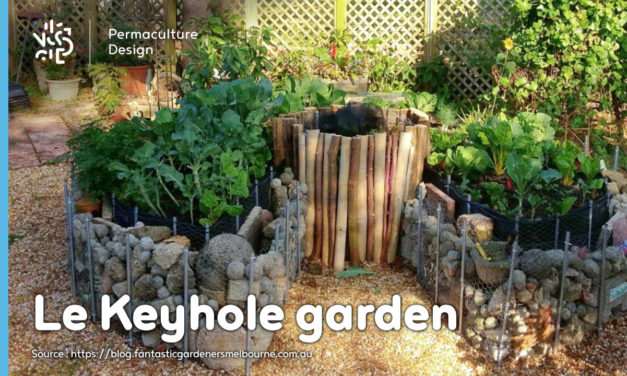 Keyhole garden ou jardin en trou de serrure