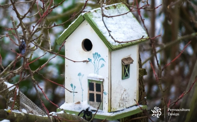 Ce nichoir pour oiseaux est trop voyant.