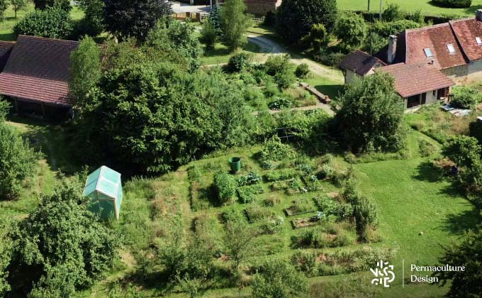 Plan jardin en permaculture.