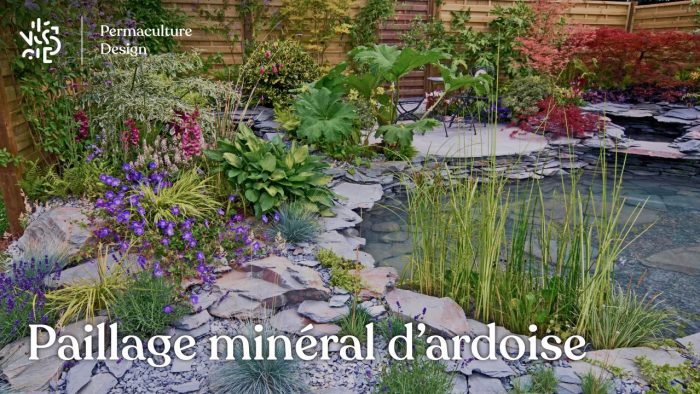 Caractéristiques, avantages et inconvénients du paillage minéral d’ardoise et autres roches comme la pouzzolane dans votre jardin en permaculture.