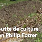 La butte de culture Philip Forrer est une technique de permaculture atypique utilisant des troncs de résineux, du bois broyé et des aiguilles de pin.