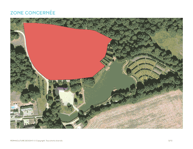 Plans de conception d'un verger naturel sur Bordeaux en Gironde.