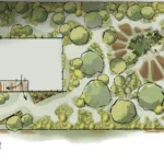 Dessin jardin en peramculture