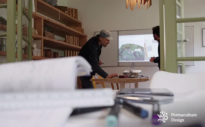Changer de vie : bureau d'études Permaculture Design en plein travail.